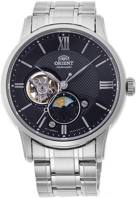 Orient Classic Sun and Moon Open Heart Automatic RA-AS0008B10B